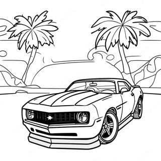 Camaro Sports Car Coloring Page 4881-3923