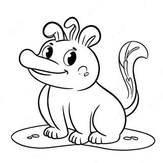 Funny Farting Animal Coloring Page 48825-40564