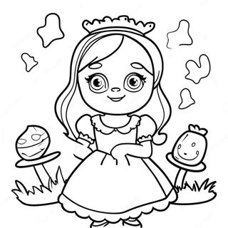 Easy Alice In Wonderland Coloring Pages