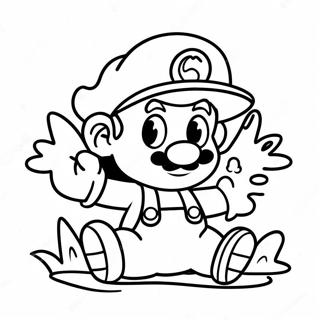 Adventurous Baby Mario Coloring Page 48885-40609