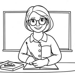 Best Teacher Coloring Pages