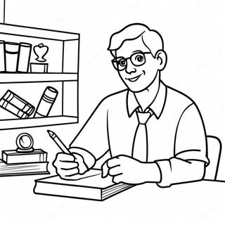 Best Teacher Coloring Page 48894-40614