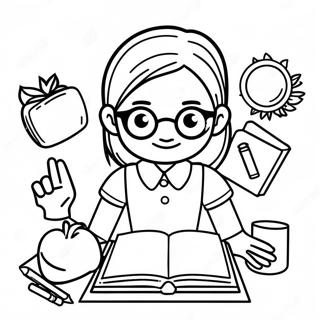 Best Teacher Coloring Page 48894-40615