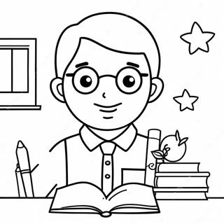 Best Teacher Coloring Page 48894-40616