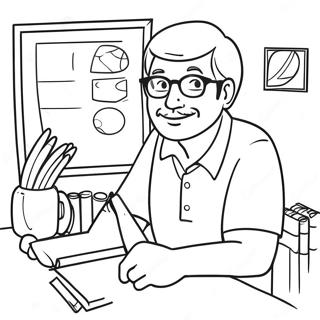 Creative Teacher In Classroom Coloring Page 48895-40619