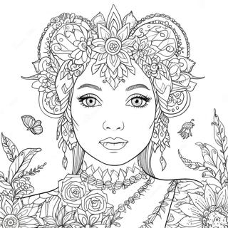 Johanna Basford 2017 Calendar Coloring Page 48914-40626