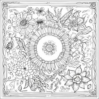 Intricate Johanna Basford Calendar 2017 Coloring Page 48915-40629