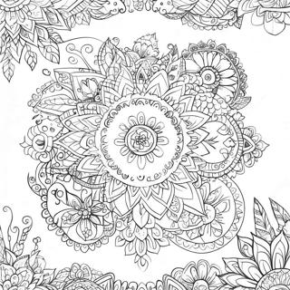 Intricate Johanna Basford Calendar 2017 Coloring Page 48915-40632