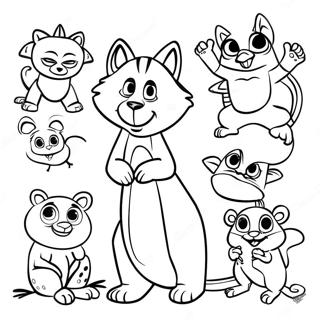 Madagascar Animals Coloring Page 4891-3930