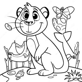 Madagascar Animals Coloring Page 4891-3931