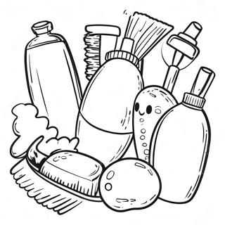 Cleaning Supplies Coloring Page 48944-40655