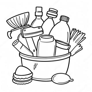 Cleaning Supplies Coloring Page 48944-40656