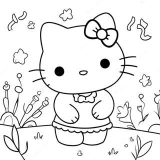 Hello Kitty With Friends Coloring Page 48955-40665