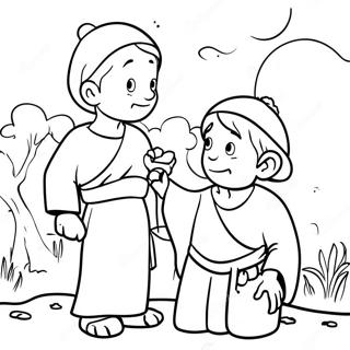 Parable Of The Two Sons Coloring Page 48964-40670