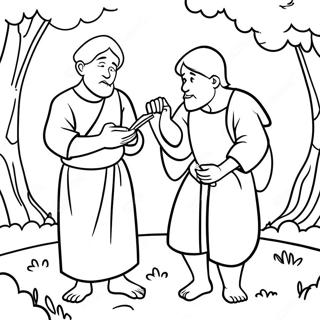 Parable Of The Two Sons Coloring Page 48964-40671