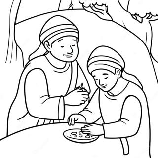 Parable Of The Two Sons Coloring Page 48964-40672