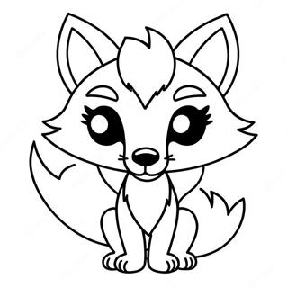 Cartoon Fox Coloring Page 48974-40679