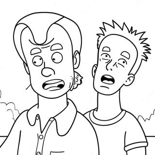 Beavis And Butthead Coloring Pages