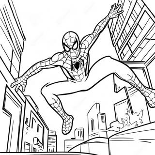 Spider Man Far From Home Coloring Pages