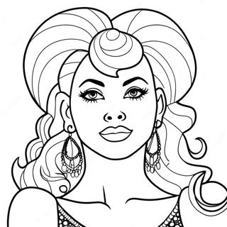 Drag Queen Coloring Page 49054-40750