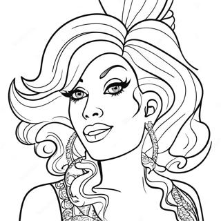 Drag Queen Coloring Page 49054-40751