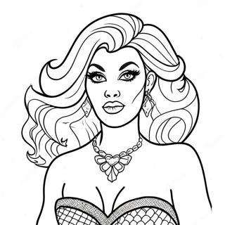 Drag Queen Coloring Page 49054-40752