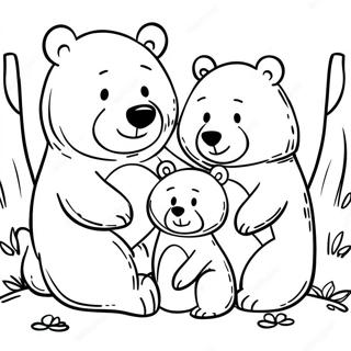 Bear Family Coloring Pages