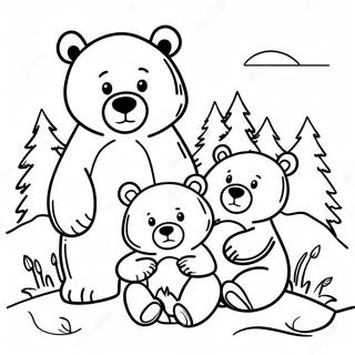 Bear Family Coloring Page 49084-40766