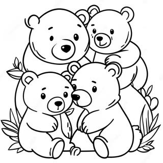 Bear Family Coloring Page 49084-40767