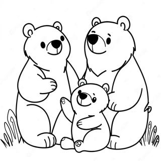 Bear Family Coloring Page 49084-40768