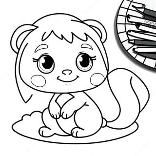 Kiki And Lala Dreamy Coloring Page 49095-40789