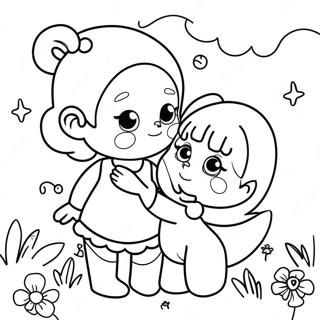 Kiki And Lala Dreamy Coloring Page 49095-40791