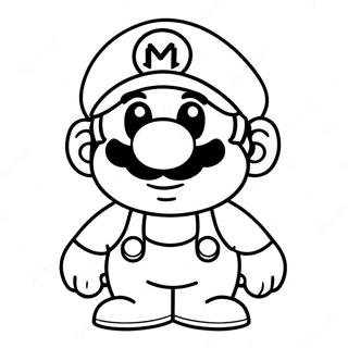 Mario Among Us Coloring Pages