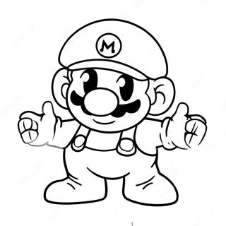 Imposter Mario Among Us Coloring Page 49105-40785