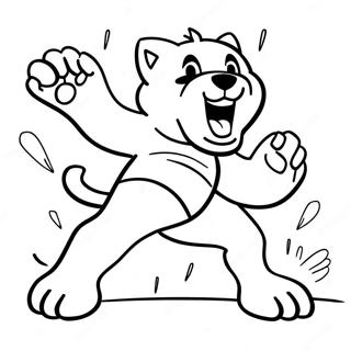 Paws Of Fury Action Scene Coloring Page 49145-40817