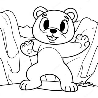 Paws Of Fury Action Scene Coloring Page 49145-40819