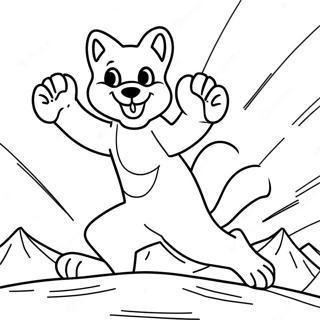 Paws Of Fury Action Scene Coloring Page 49145-40820