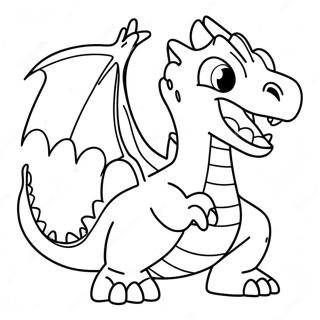 Fire Breathing Dragon Pokemon Coloring Page 49165-40830