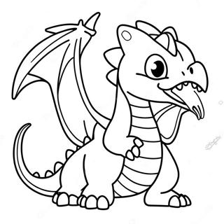 Fire Breathing Dragon Pokemon Coloring Page 49165-40832