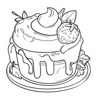 Detailed Dessert Coloring Page 49194-40854