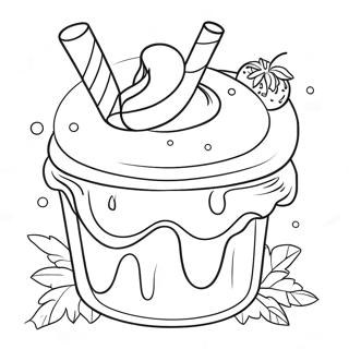 Detailed Dessert Coloring Page 49194-40856