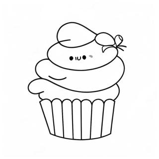 Delicious Cupcake Coloring Page 49195-40861