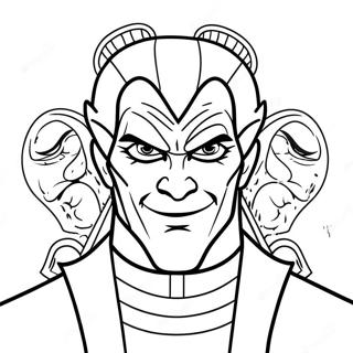 Evil Villain Coloring Page 49214-40874