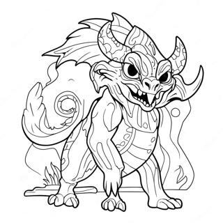 Dark Fantasy Creature Coloring Page 49215-40925