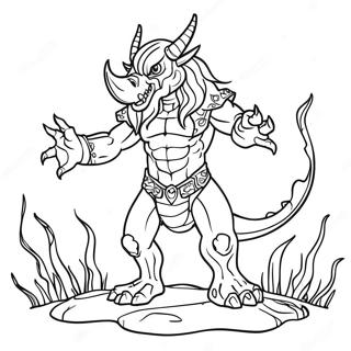 Dark Fantasy Creature Coloring Page 49215-40928