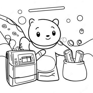 Savings Tracker Coloring Page 4921-3955