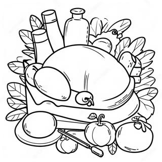 Thanksgiving Food Coloring Pages