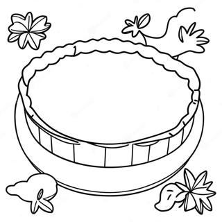 Festive Pumpkin Pie Coloring Page 49245-40890