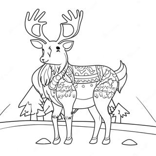 Reindeer Coloring Page 49274-40914