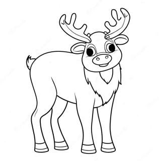 Reindeer Coloring Page 49274-40915